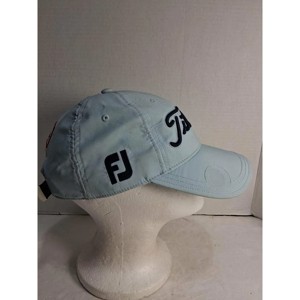 Titleist Pro V1 Golf Cap Hat Light Blue FJ Logo Adjustable‎ Strap